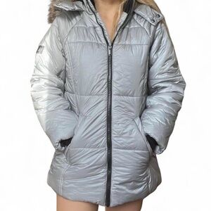 Calvin Klein silver thick winter jacket
